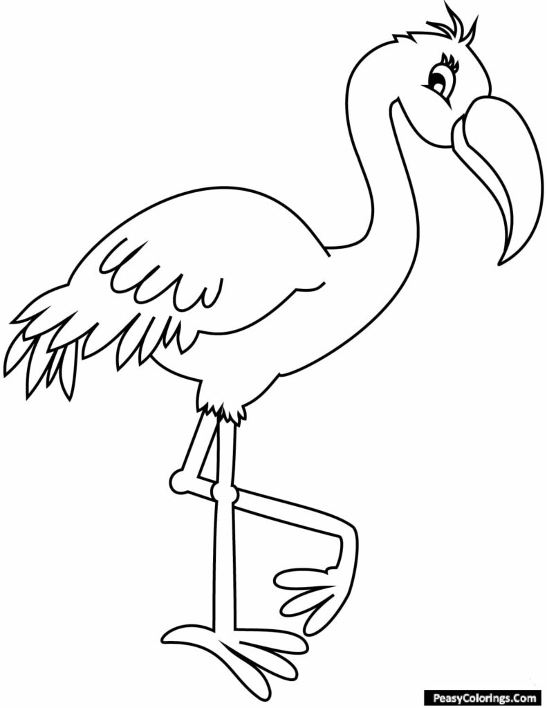standing flamingo