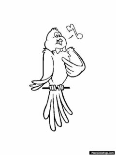 magic canary coloring pages