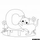 letter c coloring page