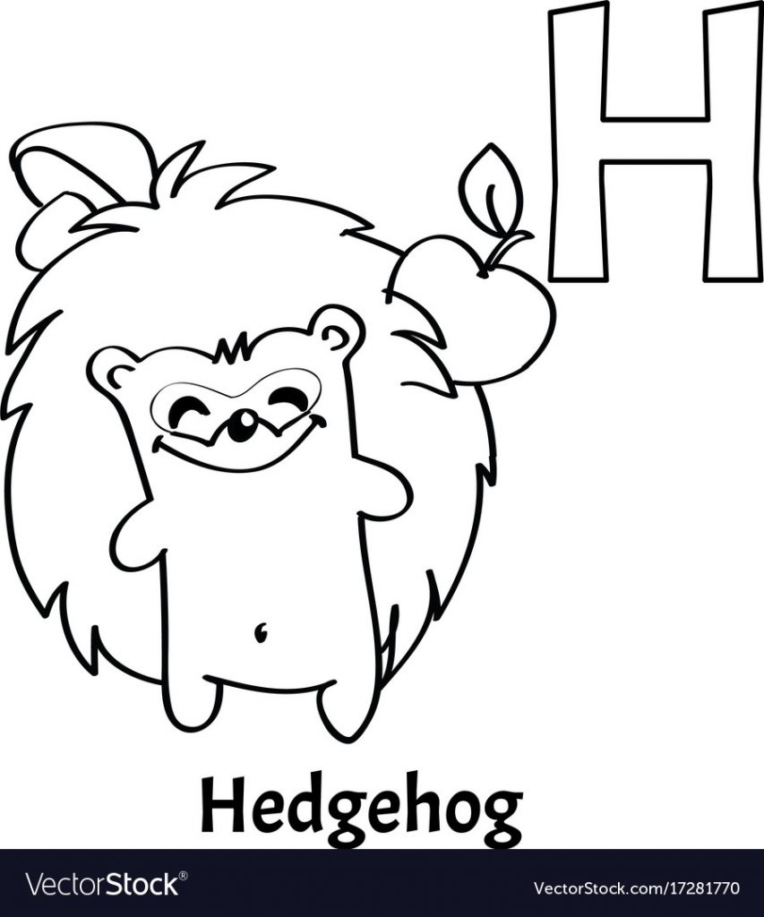 letter H coloring page