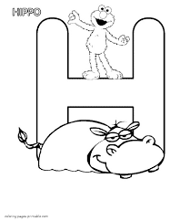 letter H coloring page