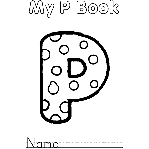 My p Book coloring page