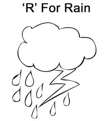 Lettter R Coloring page