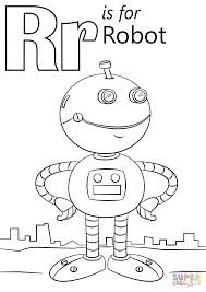 Lettter R Coloring page